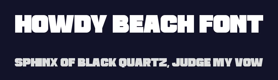 Howdy Beach Font by Almairatype — Display Font — thumbnail 2