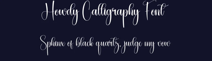 Howdy Calligraphy Font by creativeletter — Script Handwritten Font — thumbnail 2