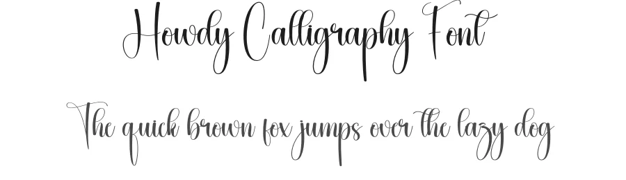 Howdy Calligraphy Font by creativeletter — Script Handwritten Font