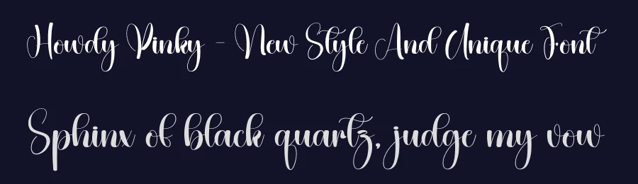 Howdy Pinky – New Style And Unique Font by creativeletter — Script Handwritten Font — thumbnail 2