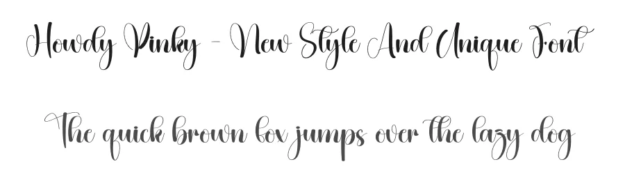 Howdy Pinky – New Style And Unique Font by creativeletter — Script Handwritten Font
