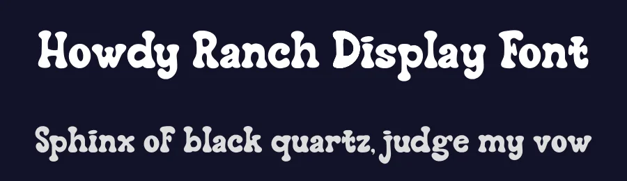 Howdy Ranch Display Font by Craftedtype — Display Font — thumbnail 2