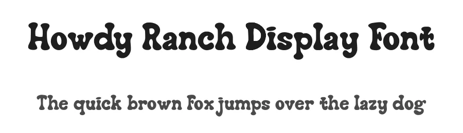 Howdy Ranch Display Font by Craftedtype — Display Font