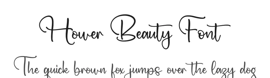 Hower Beauty Font by letterfabric — Script Handwritten Font