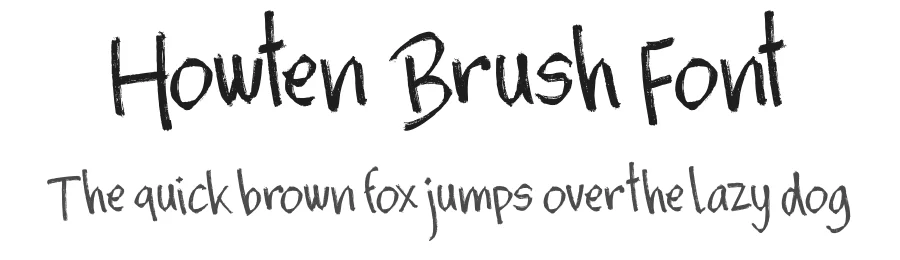 Howten Brush Font by MooneseyeType โ Script Handwritten Font