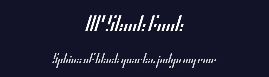 HP Slant font by Finalized — Display Font — thumbnail 2