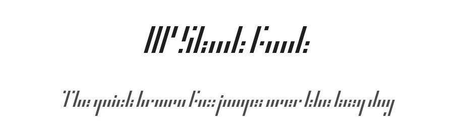 HP Slant font by Finalized — Display Font