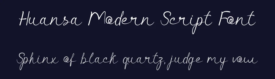 Huansa Modern Script Font by Bilah Studio — Script Handwritten Font — thumbnail 2