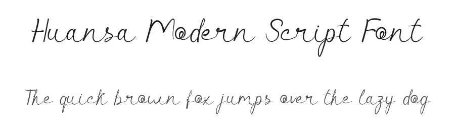 Huansa Modern Script Font by Bilah Studio — Script Handwritten Font