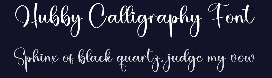 Hubby Calligraphy Font by creativeletter — Script Handwritten Font — thumbnail 2