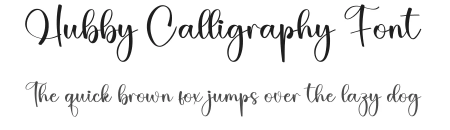 Hubby Calligraphy Font by creativeletter — Script Handwritten Font