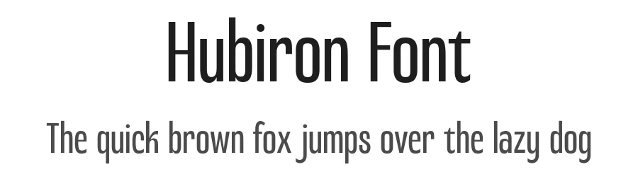 Hubiron Font by Letterhend Studio — Sans Serif Font
