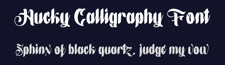 Hucky Calligraphy Font by Baliniz — Script Handwritten Font — thumbnail 2