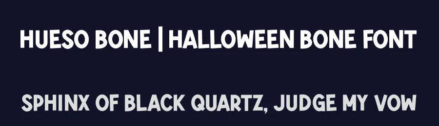 Hueso Bone | Halloween Bone Font by Denustudios — Decorative Font — thumbnail 2