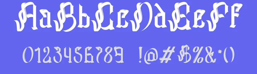 Huffles Blackletter Font by Dhabee — Blackletter Font — thumbnail 3