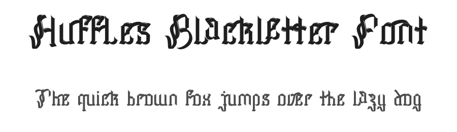 Huffles Blackletter Font by Dhabee — Blackletter Font