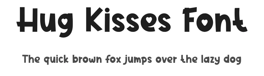Hug Kisses Font by Nadiratype — Display Font