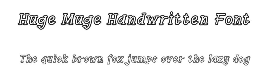 Huge Muge Handwritten Font by andikastudio — Script Handwritten Font