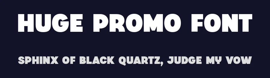 Huge Promo Font by Sensatype Studio — Sans Serif Font — thumbnail 2