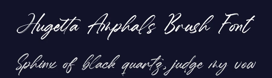 Hugetta Amphals Brush Font by letterenastudios — Script Handwritten Font — thumbnail 2