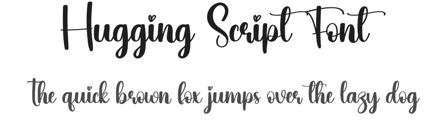 Hugging Script Font by creativeletter — Script Handwritten Font