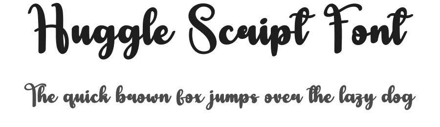 Huggle Script Font by creativeletter — Script Handwritten Font