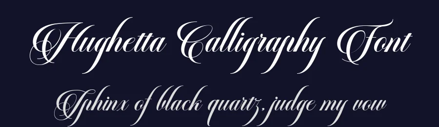Hughetta Calligraphy Font by Has Rizal — Script Handwritten Font — thumbnail 2