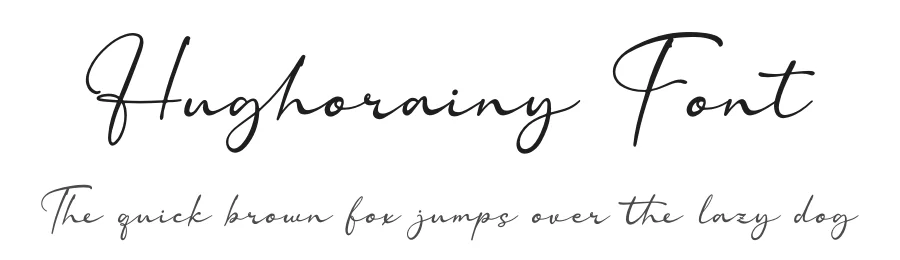 Hughorainy Font by Denustudios — Script Handwritten Font
