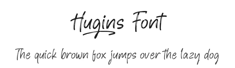 Hugins Font by AesthericaStudio โ Script Handwritten Font