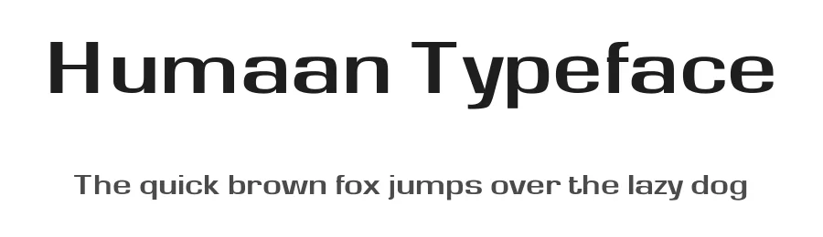 Humaan Typeface by Rutger Groothedde — Sans Serif Font