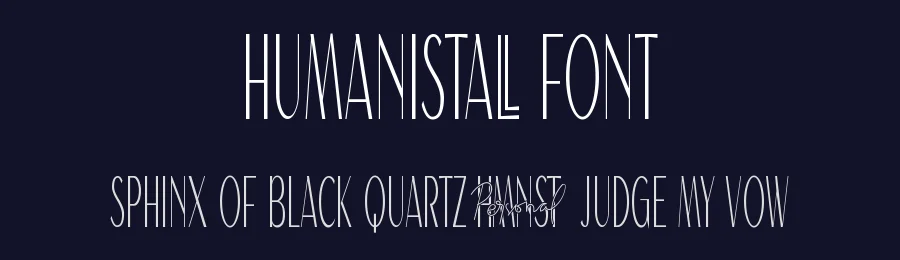 Humanistall Font by mhdafifersya — Sans Serif Font — thumbnail 2
