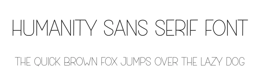 Humanity Sans Serif Font by freshtypeink — Display Font