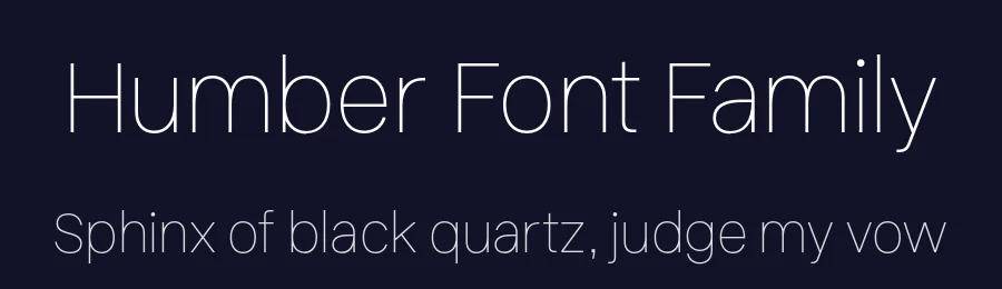 Humber Font Family by Fettle Foundry — Sans Serif Font — thumbnail 2