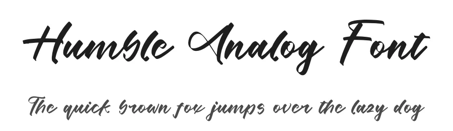 Humble Analog Font by stylishtype.co — Script Handwritten Font