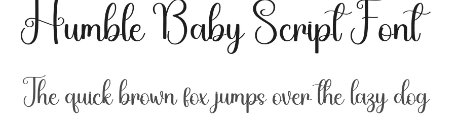Humble Baby Script Font by creativeletter — Script Handwritten Font