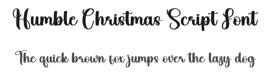 Humble Christmas Script Font by creativeletter — Script Handwritten Font