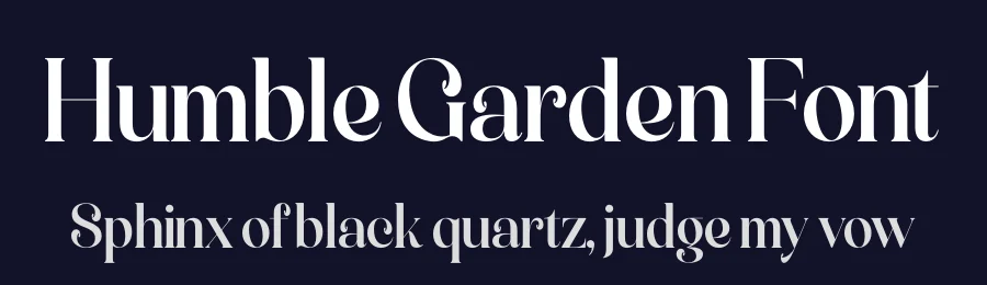 Humble Garden Font by timelesstype.co — Serif Font — thumbnail 2