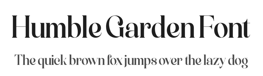 Humble Garden Font by timelesstype.co — Serif Font