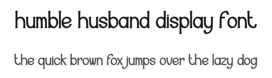 Humble Husband Display Font by creativeletter — Display Font
