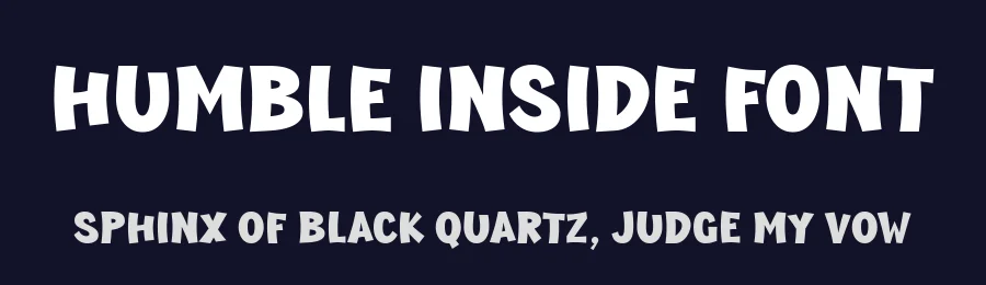 Humble Inside Font by Anto (7NTypes) — Display Font — thumbnail 2