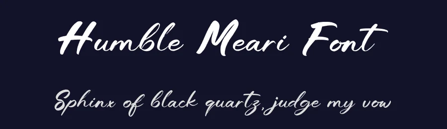 Humble Meari Font by enxyclo — Script Handwritten Font — thumbnail 2