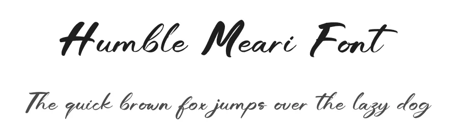 Humble Meari Font by enxyclo — Script Handwritten Font