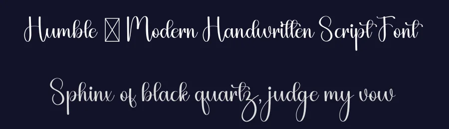 Humble – Modern Handwritten Script Font by freshtypeink — Script Handwritten Font — thumbnail 2