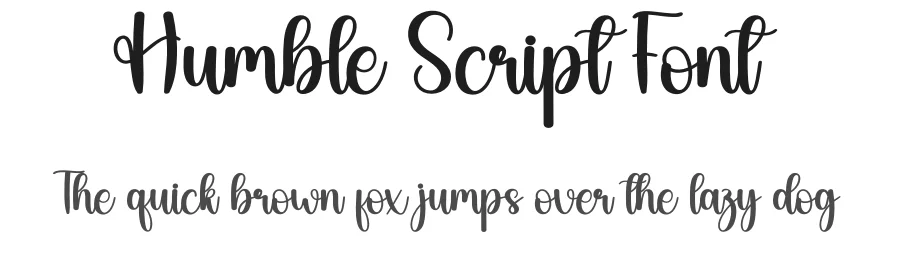 Humble Script Font by creativeletter — Script Handwritten Font