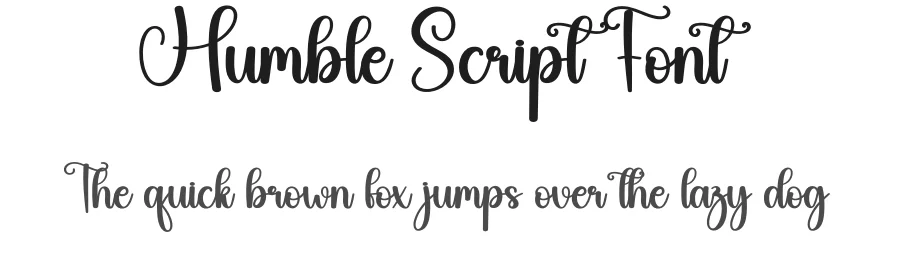 Humble Script Font by creativeletter — Script Handwritten Font