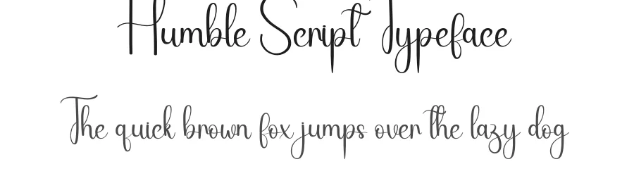 Humble Script Typeface by andikastudio β Script Handwritten Font