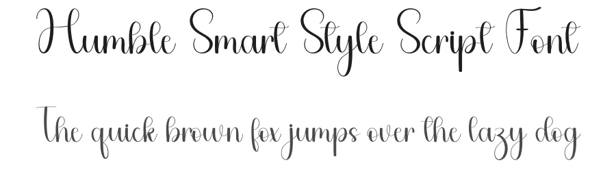 Humble Smart Style Script Font by freshtypeink — Script Handwritten Font