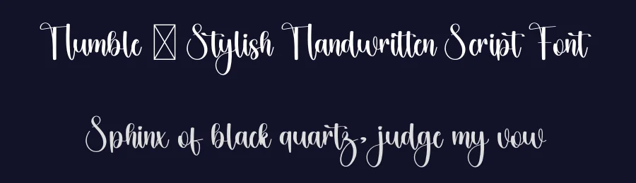 Humble – Stylish Handwritten Script Font by freshtypeink — Script Handwritten Font — thumbnail 2