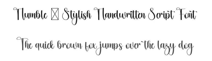Humble – Stylish Handwritten Script Font by freshtypeink — Script Handwritten Font