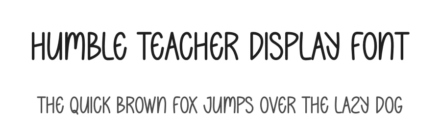 Humble Teacher Display Font by andikastudio — Display Font